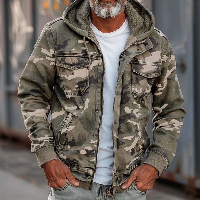 Men's Camouflage Cargo Jacket