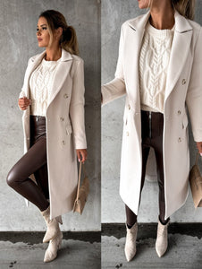 Elegant Wool Blend Coat