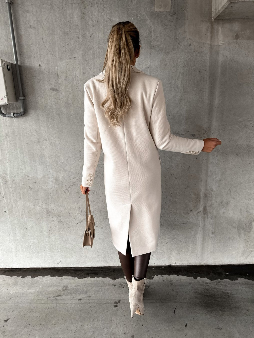 Elegant Wool Blend Coat