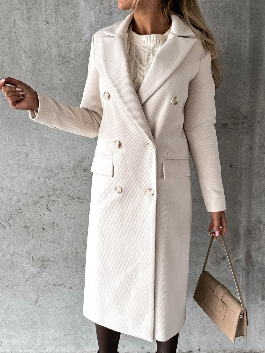 Elegant Wool Blend Coat