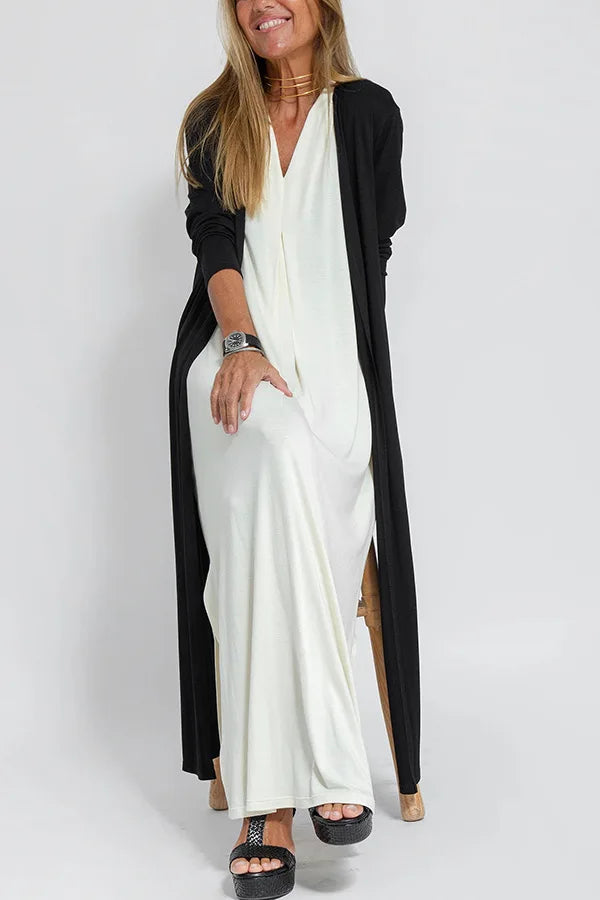 Women's 2-Piece Maxi Dress & Long Vest Set