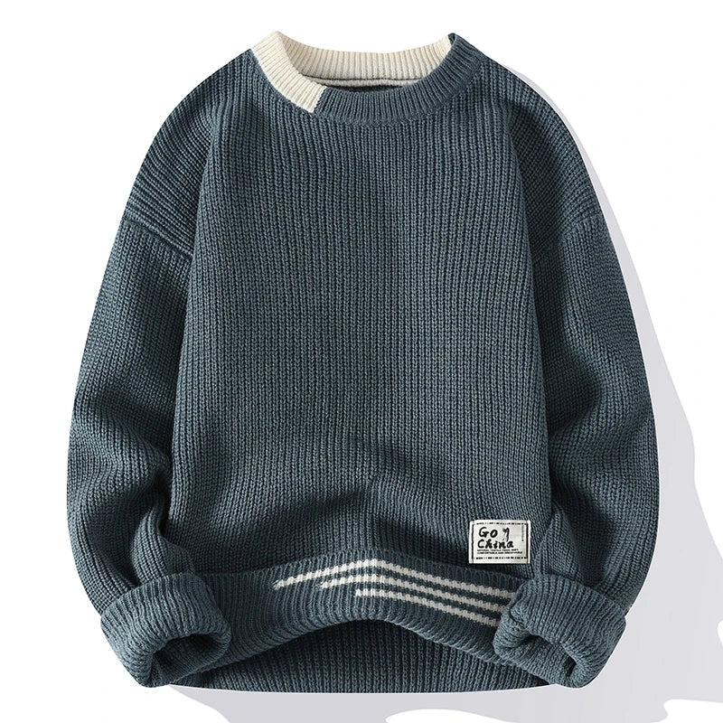 Knitted O-Neck Sweater