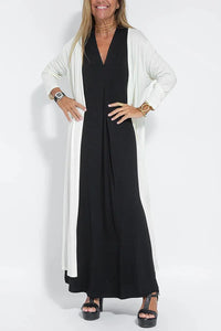 Women's 2-Piece Maxi Dress & Long Vest Set