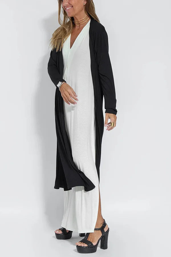 Women's 2-Piece Maxi Dress & Long Vest Set