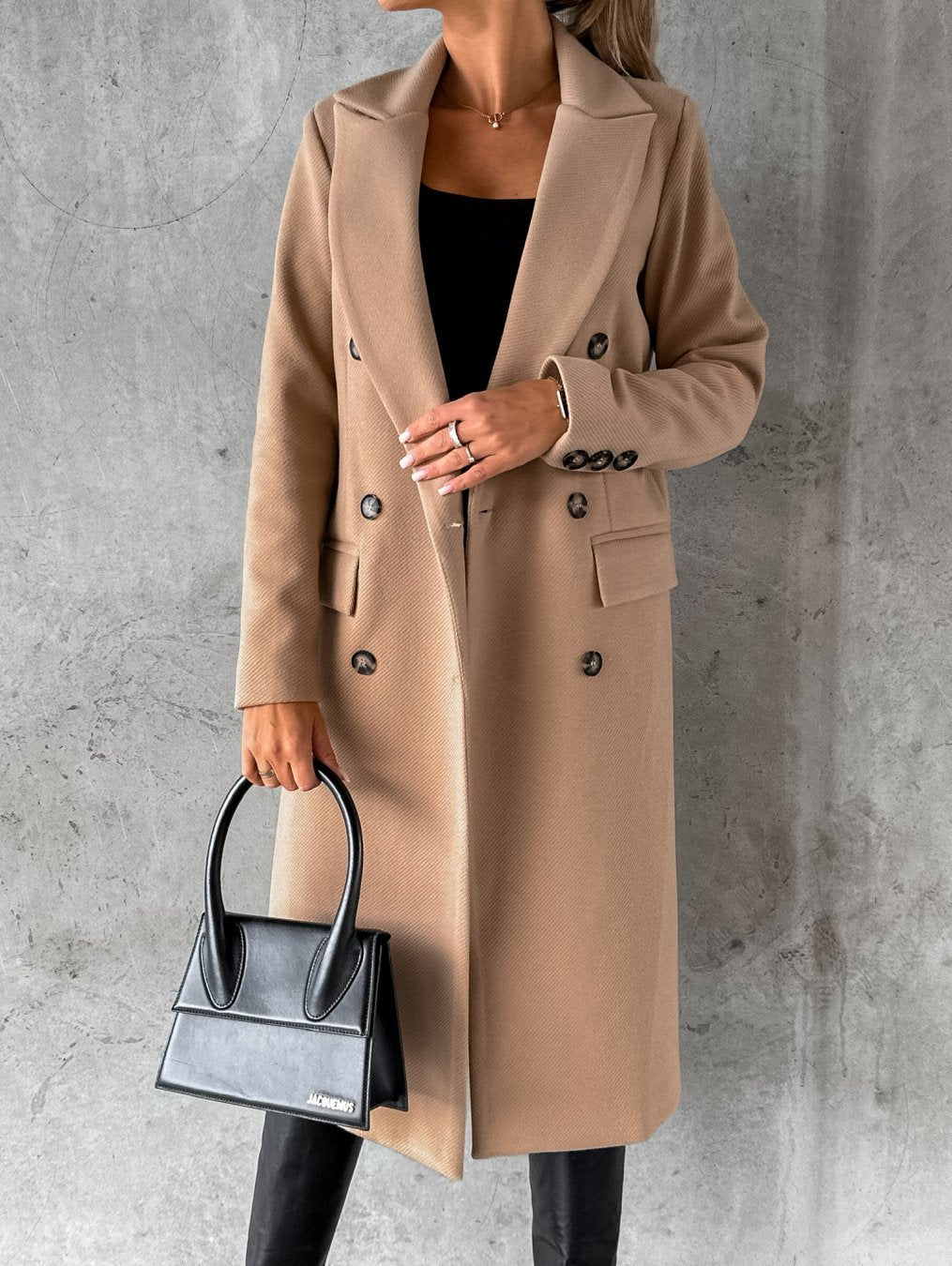 Elegant Wool Blend Coat