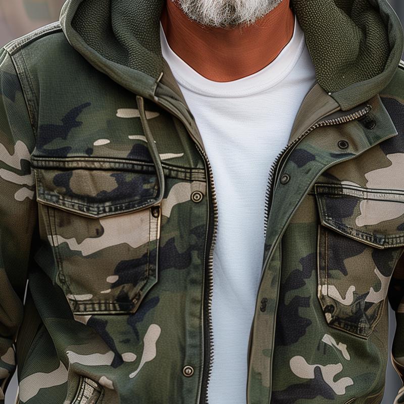 Men's Camouflage Cargo Jacket