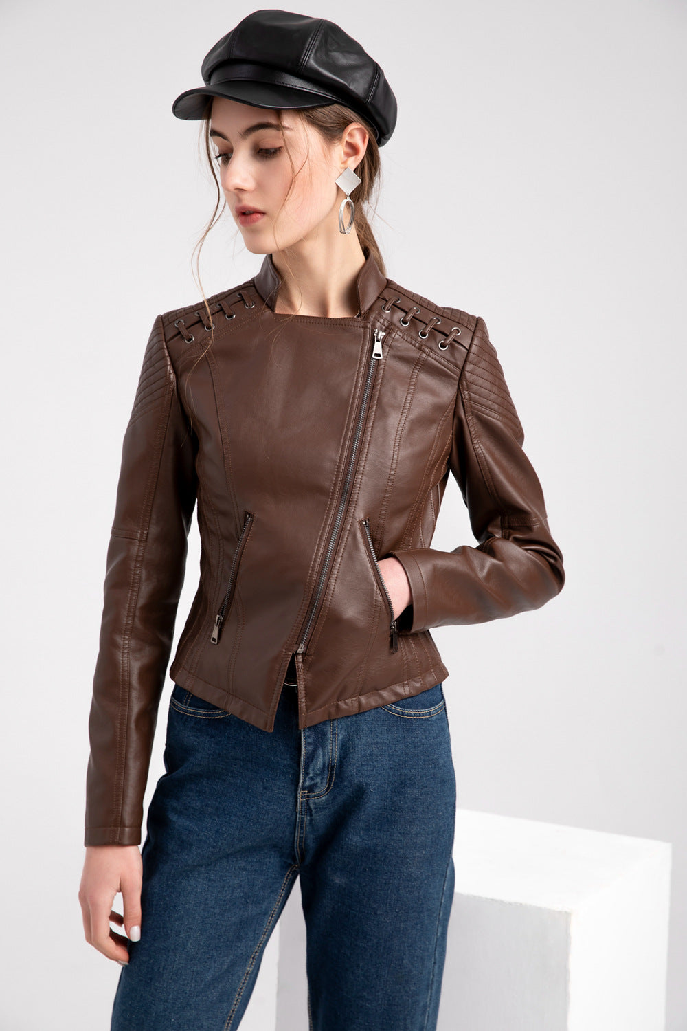 Women’s PU Leather Jacket