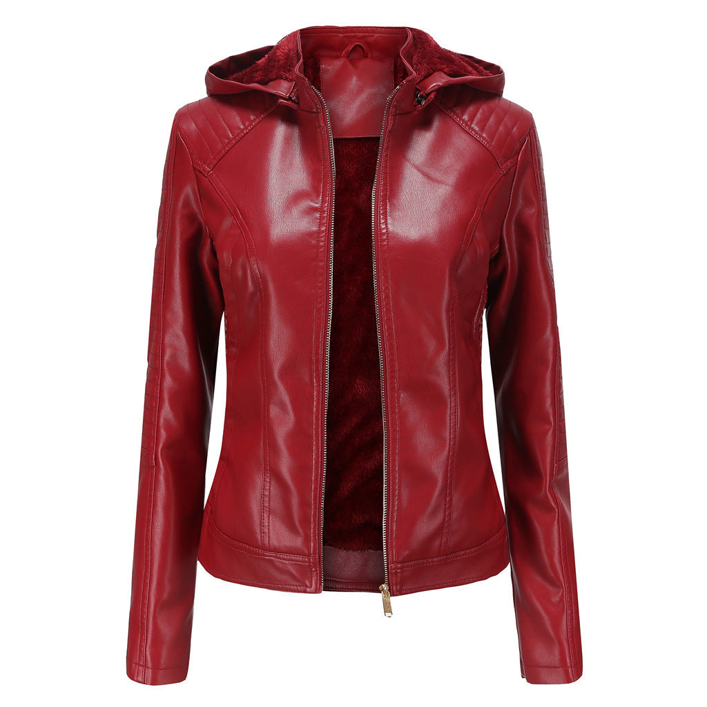 Women's Leather Look Jacket