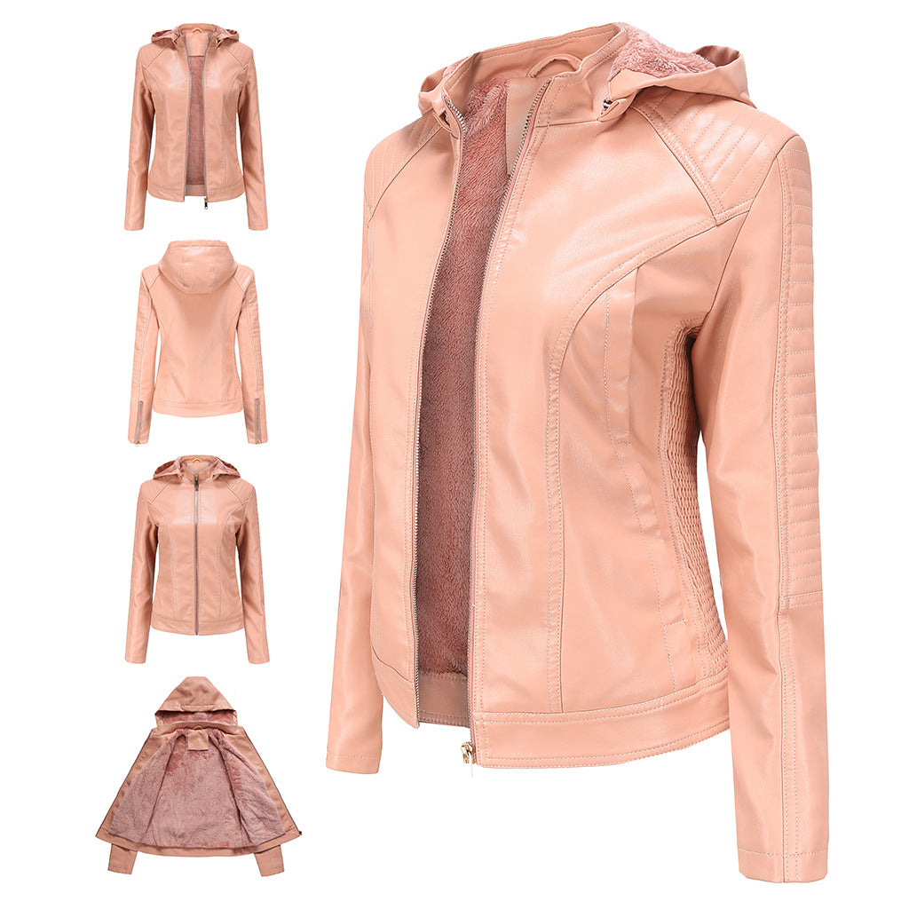 Women's Leather Look Jacket