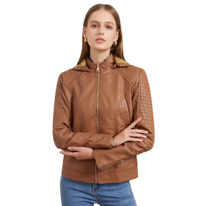 Women's Leather Look Jacket