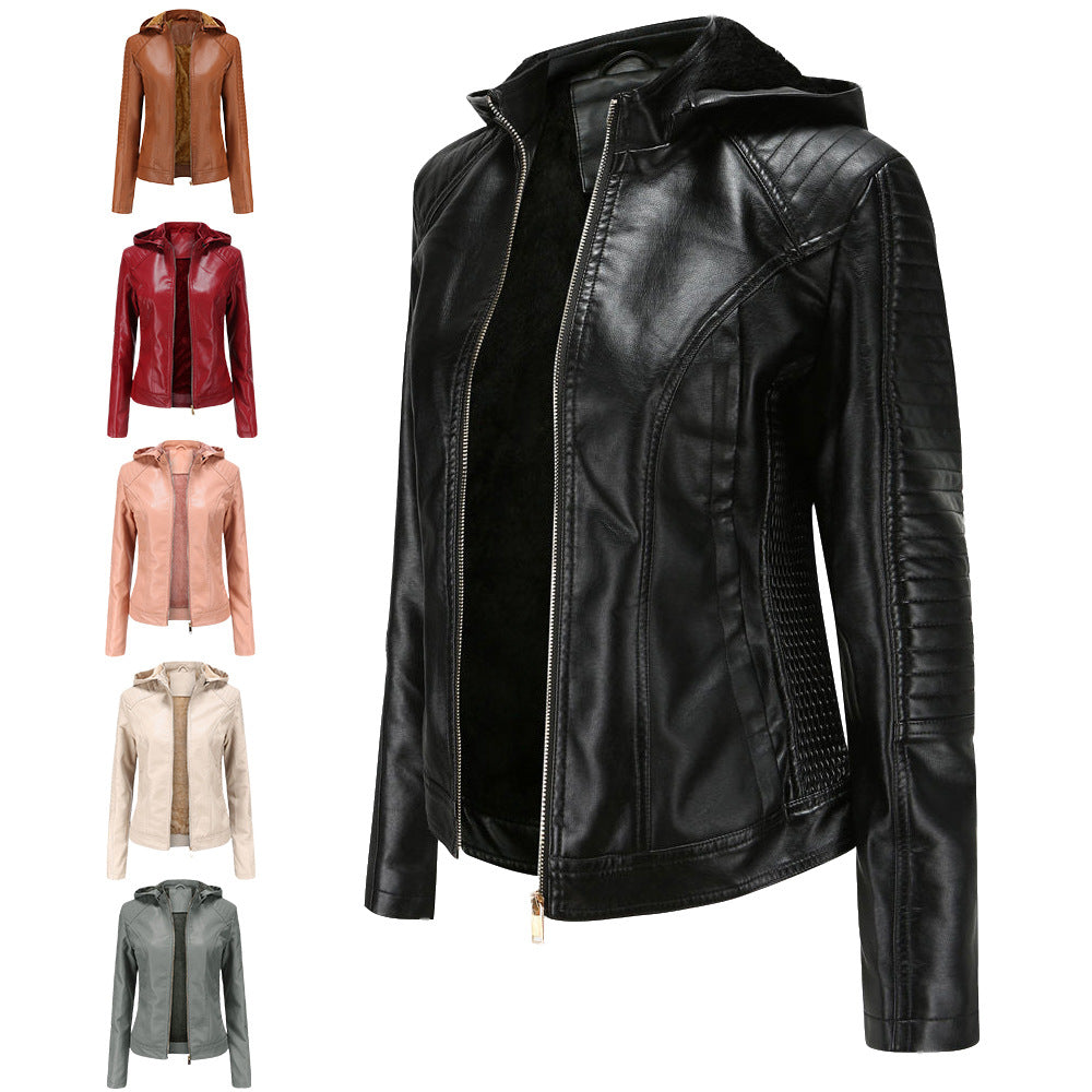 Women's Leather Look Jacket